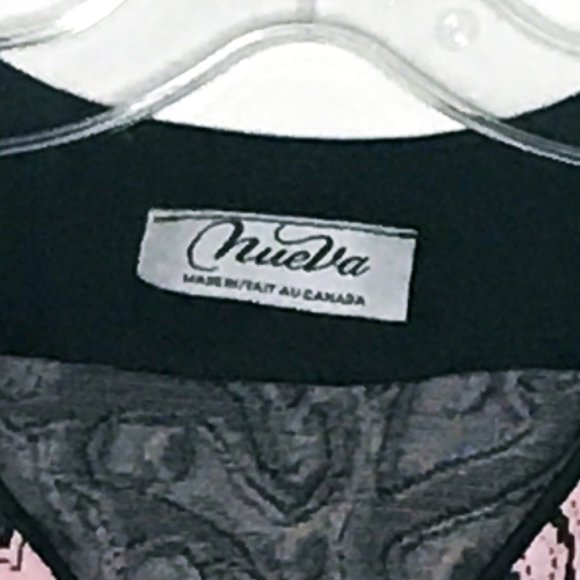 Nueva - Pink and Black Embroidered Zip Blazer - Picture 8 of 10